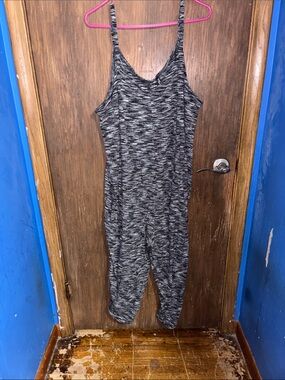 torrid Black & Gray Space-Dye Sleeveless Jumpsuit Romper